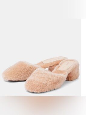 New Khaite Clio Shearling Mules